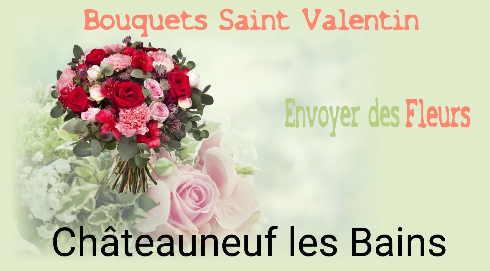 Roses de Saint-Valentin livrées à Châteauneuf-les-Bains